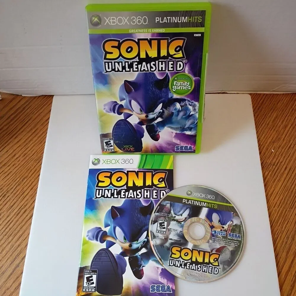 Sonic Unleashed Xbox 360 Complete With Manual CIB Microsoft